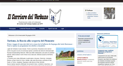 Desktop Screenshot of ilcorrieredelverbano.it