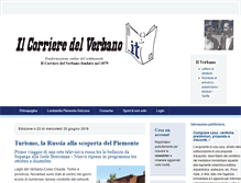 Tablet Screenshot of ilcorrieredelverbano.it